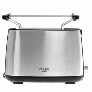 Adler | Toaster | AD 3214 | Power 750 W | Number of slots 2 | Housing material Stainless steel | Silver - Image 3