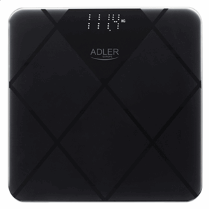 Adler | Bathroom Scale | AD 8169 | Maximum weight (capacity) 180 kg | Accuracy 100 g | Graphite/Black - Image 3
