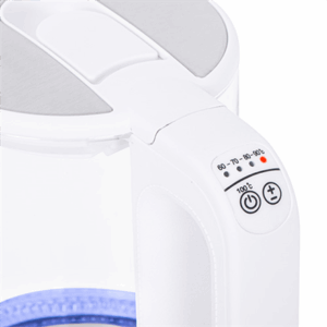 Mesko | Virdulys | MS 1301w | Electric | 1850 W | 1.7 L | Glass/Stainless steel | 360° rotational base | White - Image 7