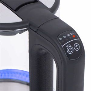 Mesko | Virdulys | MS 1301b | Electric | 1850 W | 1.7 L | Glass/Stainless steel | 360° rotational base | Black - Image 7