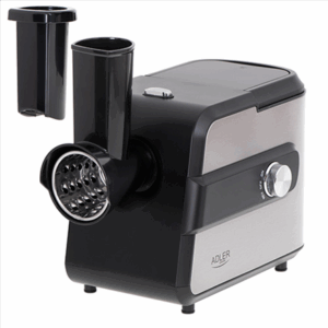 Adler | Meat mincer with a shredder | AD 4813 | Silver/Black | 600 W | Number of speeds 2 | Throughput (kg/min) 1 - Image 3