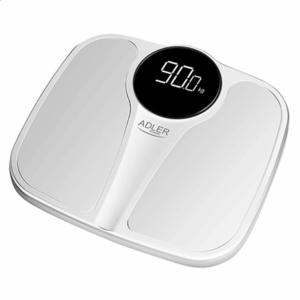 Adler | Bathroom Scale | AD 8172w | Maximum weight (capacity) 180 kg | Accuracy 100 g | Body Mass Index (BMI) measuring | White - Image 2