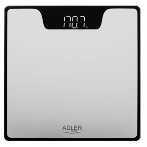 Adler | Bathroom Scale | AD 8174s | Maximum weight (capacity) 180 kg | Accuracy 100 g | Silver - Image 2