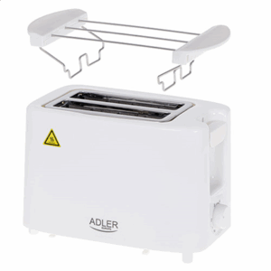 Adler | Toaster | AD 3223 | Power 750 W | Number of slots 2 | Housing material Plastic | White - Image 3