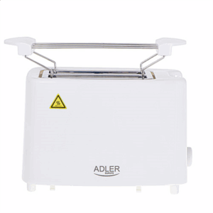 Adler | Toaster | AD 3223 | Power 750 W | Number of slots 2 | Housing material Plastic | White - Image 4
