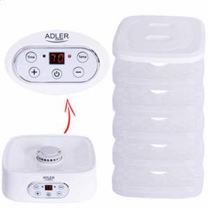 Adler | Food Dehydrator | AD 6658 | Power 230 W | Number of trays 5 | Temperature control | Integrated timer | White - Image 6