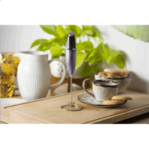 Adler | Milk frother with a stand | AD 4499 | Milk frother | Black/Purple - Image 6