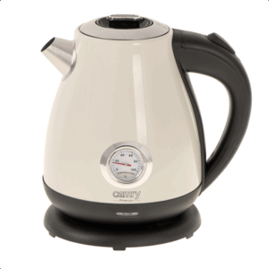 Camry | Kettle with a thermometer | CR 1344 | Electric | 2200 W | 1.7 L | Stainless steel | 360° rotational base | Cream - Image 2