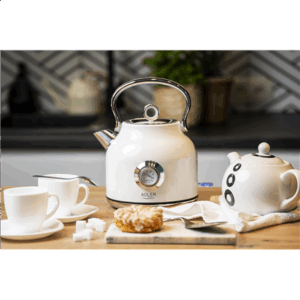 Adler | Virdulys with a Thermomete | AD 1346w | Electric | 2200 W | 1.7 L | Stainless steel | 360° rotational base | White - Image 8