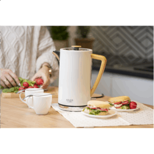 Adler | Virdulys | AD 1347w | Electric | 2200 W | 1.5 L | Stainless steel | 360° rotational base | White - Image 8