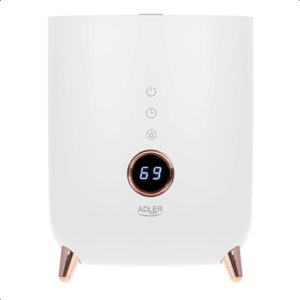 Adler | AD 7972 | Humidifier | 23 W | Water tank capacity 4 L | Suitable for rooms up to 35 m² | Ultrasonic | Humidification capacity 150-300 ml/hr | White - Image 2