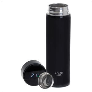 Adler | Thermal Flask | AD 4506bk | Material Stainless steel/Silicone | Black - Image 3
