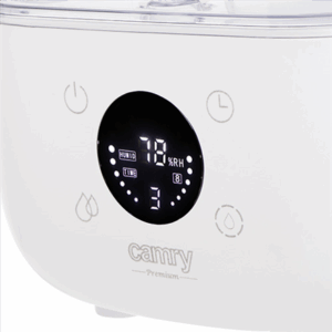 Camry | CR 7973w | Humidifier | 23 W | Water tank capacity 5 L | Suitable for rooms up to 35 m² | Ultrasonic | Humidification capacity 100-260 ml/hr | White - Image 6