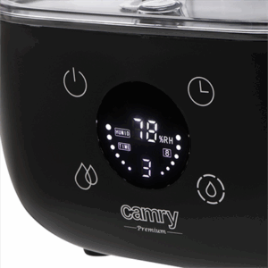 Camry | CR 7973b | Humidifier | 23 W | Water tank capacity 5 L | Suitable for rooms up to 35 m² | Ultrasonic | Humidification capacity 100-260 ml/hr | Black - Image 7