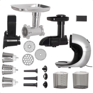 Adler | Slow-speed juicer 3in1 - Meat mincer, Juicer, Vegetable grater | AD 4131 | Type  Slow Juicer | Stainless Steel | 150 W | Number of speeds 1 | 90-105 RPM - Image 9