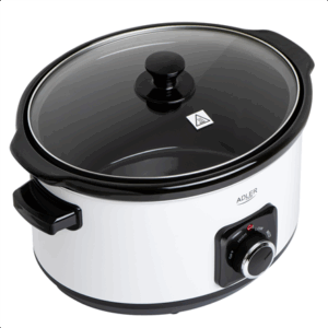 Adler | Slow Cooker | AD 6413w | 290 W | 5.8 L | Number of programs 3 | White - Image 3