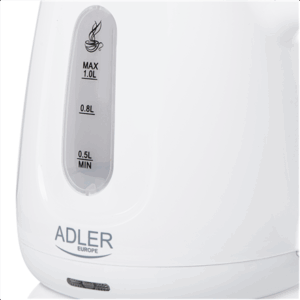 Adler Virdulys | AD 1373 | Electric | 850 W | 1 L | Polypropylene | 360° rotational base | White - Image 5