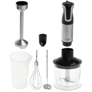 Adler | AD 4627 | Hand Blender Set | 1800 W | Number of speeds 20 | Turbo mode | Chopper | Stainless Steel/Black - Image 10