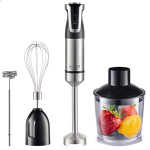 Adler | AD 4627 | Hand Blender Set | 1800 W | Number of speeds 20 | Turbo mode | Chopper | Stainless Steel/Black - Image 2