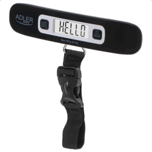 Adler | Travel Luggage Scale | AD 8190 | Maximum weight (capacity) 50 kg | Accuracy 10 g | Black - Image 2
