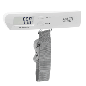 Adler | Travel Luggage Scale | AD 8191 | Maximum weight (capacity) 50 kg | Accuracy 10 g | Grey - Image 2