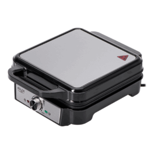 Adler Waffle Maker | AD 3083 | 1800 W | Number of pastry 4 | Belgium | Silver/Black - Image 2