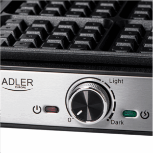 Adler Waffle Maker | AD 3083 | 1800 W | Number of pastry 4 | Belgium | Silver/Black - Image 7