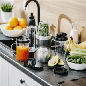 Adler Blender Smoothie Set | AD 4084 | Tabletop | 1200 W | Jar material BPA-Free | Jar capacity 0.3+0.5+0.5+0.7 L | Ice crushing | Stainless Steel - Image 13