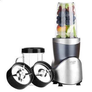 Adler Blender Smoothie Set | AD 4084 | Tabletop | 1200 W | Jar material BPA-Free | Jar capacity 0.3+0.5+0.5+0.7 L | Ice crushing | Stainless Steel - Image 2