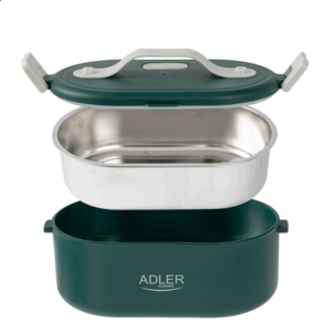 Adler | Electric lunch box with thermal bag | AD 4522 | 0.8 L | Plastic/Stainless steel | Green | Lid included - Image 4
