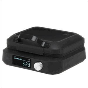 Adler Waffle Maker with LED Display | AD 3087 | 2200 W | Number of pastry 2 | Belgium | Black - Image 2