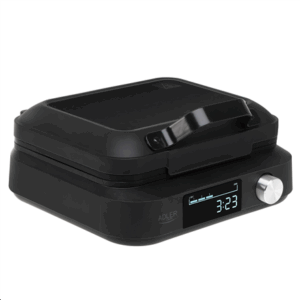 Adler Waffle Maker with LED Display | AD 3087 | 2200 W | Number of pastry 2 | Belgium | Black - Image 9