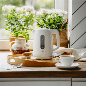 Adler Virdulys | AD 1380w | Electric | 2200 W | 1 L | Polypropylene | 360° rotational base | White - Image 9