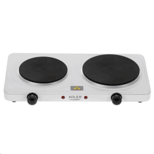 Adler Hot Plate | AD 6520 | Number of burners/cooking zones 2 | White | Electric - Image 2