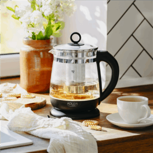 Adler Virdulys | AD 1299 | Electric | 2200 W | 1.5 L | Glass | 360° rotational base | Black - Image 13