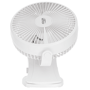 Adler Rechargeable Clip-on Desk Fan | AD 7342 | Table Fan | White | Diameter 15.5 cm | Number of speeds 3 | Oscillation | 5 W - Image 3