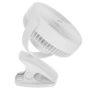 Adler Rechargeable Clip-on Desk Fan | AD 7342 | Table Fan | White | Diameter 15.5 cm | Number of speeds 3 | Oscillation | 5 W - Image 4