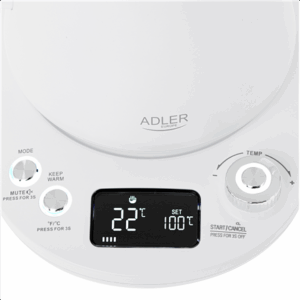 Adler | Virdulys | AD 1349w | Electric | 1100 W | 1 L | Stainless Steel | 360° rotational base | White - Image 8