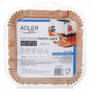 Adler Paper Liners for Air Fryer | AD 6733 | 100 pcs - Image 6