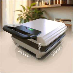 Mesko Waffle Maker | MS 3091 | 1800 W | Number of pastry 2 | Belgium | White - Image 13