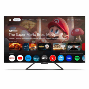 Sharp 50GR8265E 50" (126cm) 4K Ultra HD QLED Smart Google Frameless TV, 144Hz, Dolby Vision IQ, Dolby Atmos, Harman/Kardon | Sharp 50GR8265E | 50" | Smart TV | Google TV | 4K Ultra HD - Image 3