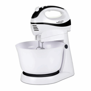 Adler | Mixer | AD 4206 | Mixer with bowl | 300 W | Number of speeds 5 | Turbo mode | White - Image 2
