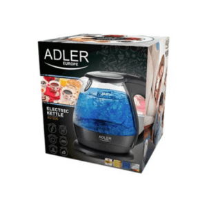 Kettle | Adler | Kettle | AD 1224 | Standard | 2000 W | 1.5 L | Glass | 360° rotational base | Black - Image 9