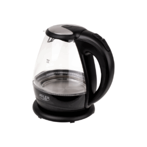 Kettle | Adler | Kettle | AD 1224 | Standard | 2000 W | 1.5 L | Glass | 360° rotational base | Black - Image 3