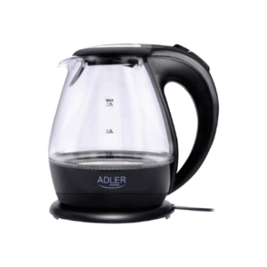 Kettle | Adler | Kettle | AD 1224 | Standard | 2000 W | 1.5 L | Glass | 360° rotational base | Black - Image 7