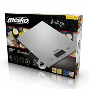 Mesko | Kitchen Scales | MS 3145 | Maximum weight (capacity) 5 kg | Graduation 1 g | Display type LCD | Silver - Image 2