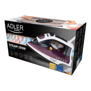Iron | Adler | AD 5022 | With cord | 2200 W | Purple/White - Image 8