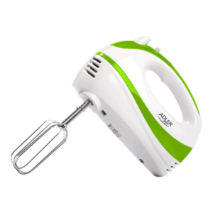 Adler | Mixer | AD 4205 g | Hand Mixer | 300 W | Number of speeds 5 | Turbo mode | White/Green - Image 3