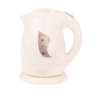 Adler | Kettle | AD 08 b | Standard | 850 W | 1 L | Plastic | 360° rotational base | Beige - Image 5