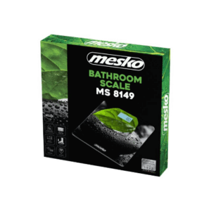 Mesko | Bathroom scales | MS 8149 | Maximum weight (capacity) 150 kg | Accuracy 100 g | Black/ green - Image 6